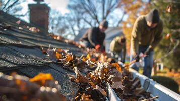 workers-on-the-roof-of-a-house-in-the-autumn-season-photo